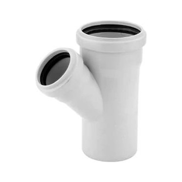 PVC-U Tek Çatal 45˚